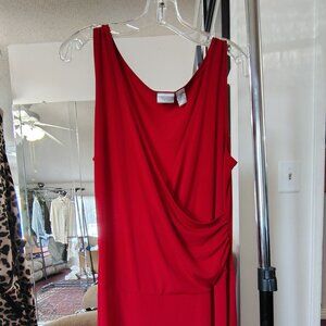 Spiegel Brand | Red Color | A-line Sleeveless Dress | Size Large